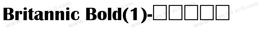 Britannic Bold(1)字体转换